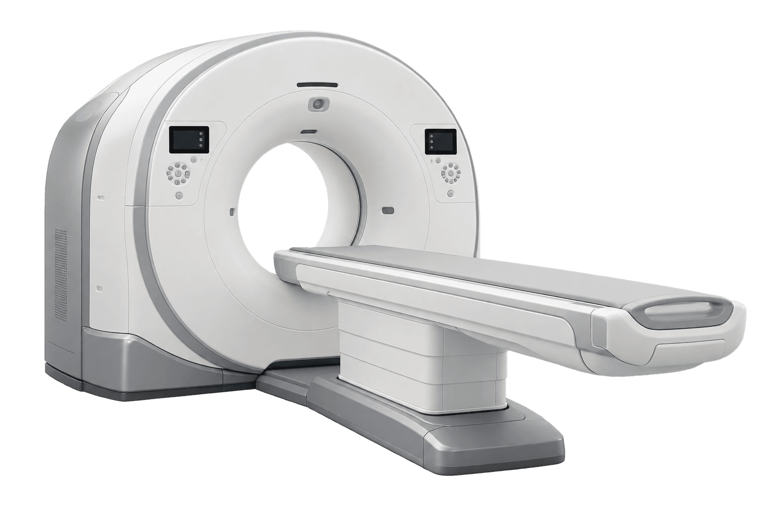 完整的医疗 CT 机架与检查床
